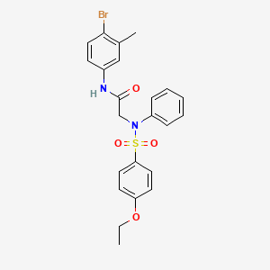 N-(4-bromo-3-methylphenyl)-N~2~-[(4-ethoxyphenyl)sulfonyl]-N~2~-phenylglycinamide