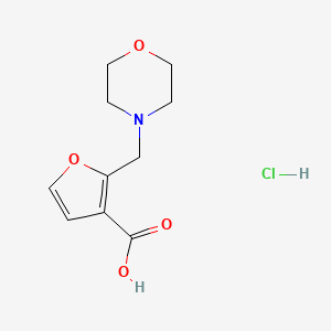 2-Morpholin-4-ylmethyl-furan-3-carboxylic acid hydrochloride