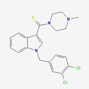 [1-(3,4-dichlorobenzyl)-1H-indol-3-yl](4-methylpiperazin-1-yl)methanethione