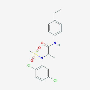 N~2~-(2,5-dichlorophenyl)-N-(4-ethylphenyl)-N~2~-(methylsulfonyl)alaninamide