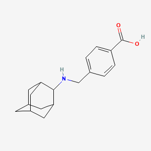 4-[(Tricyclo[3.3.1.1~3,7~]dec-2-ylamino)methyl]benzoic acid