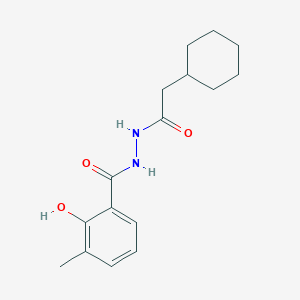 N'-(2-cyclohexylacetyl)-2-hydroxy-3-methylbenzohydrazide