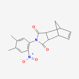 molecular formula C17H16N2O4 B12478163 2-(4,5-dimethyl-2-nitrophenyl)-3a,4,7,7a-tetrahydro-1H-4,7-methanoisoindole-1,3(2H)-dione 