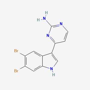 molecular formula C12H8Br2N4 B1247817 Meridianin F 