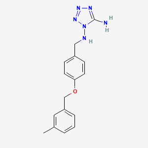 N~1~-{4-[(3-methylbenzyl)oxy]benzyl}-1H-tetrazole-1,5-diamine