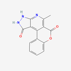 1-hydroxy-5-methylchromeno[4,3-d]pyrazolo[3,4-b]pyridin-6(3H)-one