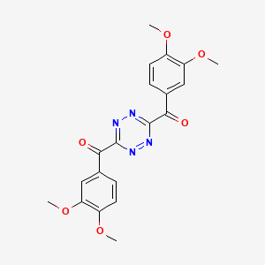 molecular formula C20H18N4O6 B1247824 3,6-Bis(3,4-dimethoxybenzoyl)-1,2,4,5-tetrazine 