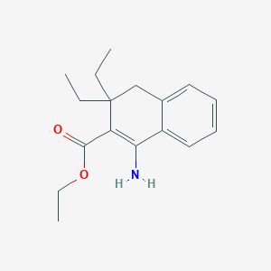 Ethyl 1-amino-3,3-diethyl-4H-naphthalene-2-carboxylate