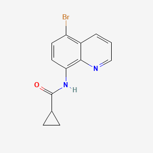 molecular formula C13H11BrN2O B12478263 N-(5-bromoquinolin-8-yl)cyclopropanecarboxamide 