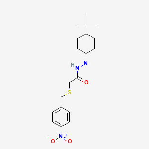 N'-(4-tert-butylcyclohexylidene)-2-[(4-nitrobenzyl)sulfanyl]acetohydrazide