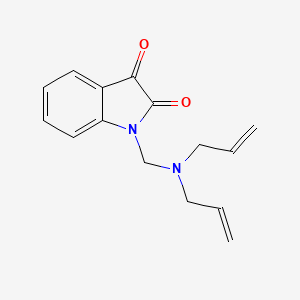 1-{[Bis(prop-2-EN-1-YL)amino]methyl}indole-2,3-dione