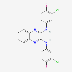 N,N'-bis(3-chloro-4-fluorophenyl)quinoxaline-2,3-diamine