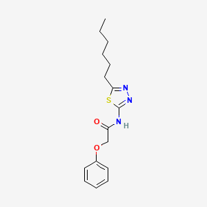 N-(5-hexyl-1,3,4-thiadiazol-2-yl)-2-phenoxyacetamide