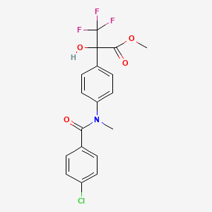 Methyl 2-(4-{[(4-chlorophenyl)carbonyl](methyl)amino}phenyl)-3,3,3-trifluoro-2-hydroxypropanoate