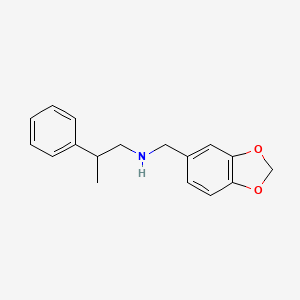 molecular formula C17H19NO2 B12478499 N-(1,3-benzodioxol-5-ylmethyl)-2-phenylpropan-1-amine 