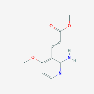 molecular formula C10H12N2O3 B12478502 methyl (2E)-3-(2-amino-4-methoxypyridin-3-yl)prop-2-enoate 