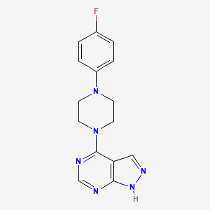 4-[4-(4-fluorophenyl)piperazin-1-yl]-2H-pyrazolo[3,4-d]pyrimidine