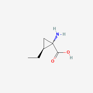molecular formula C6H11NO2 B1247858 (1S,2S)-1-amino-2-ethylcyclopropanecarboxylic acid 