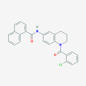 N-[1-(2-chlorobenzoyl)-3,4-dihydro-2H-quinolin-6-yl]naphthalene-1-carboxamide