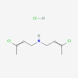 molecular formula C8H14Cl3N B12478653 Bis(3-chlorobut-2-en-1-yl)amine hydrochloride 