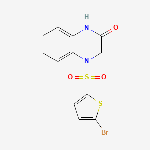 4-[(5-bromothiophen-2-yl)sulfonyl]-3,4-dihydroquinoxalin-2(1H)-one