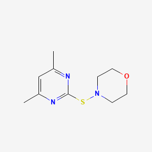 molecular formula C10H15N3OS B12478695 4-[(4,6-Dimethylpyrimidin-2-yl)sulfanyl]morpholine 