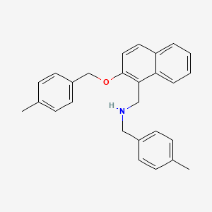 N-(4-methylbenzyl)-1-{2-[(4-methylbenzyl)oxy]naphthalen-1-yl}methanamine