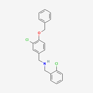 1-[4-(benzyloxy)-3-chlorophenyl]-N-(2-chlorobenzyl)methanamine