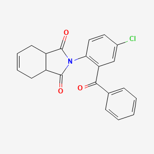 2-(2-Benzoyl-4-chlorophenyl)-3a,4,7,7a-tetrahydroisoindole-1,3-dione