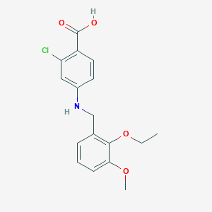 2-Chloro-4-[(2-ethoxy-3-methoxybenzyl)amino]benzoic acid