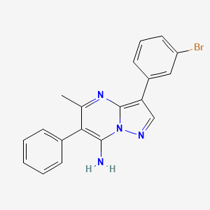 3-(3-Bromophenyl)-5-methyl-6-phenylpyrazolo[1,5-a]pyrimidin-7-amine