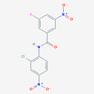 N-(2-chloro-4-nitrophenyl)-3-iodo-5-nitrobenzamide