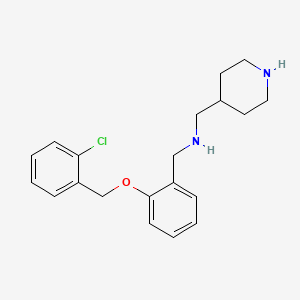 1-{2-[(2-chlorobenzyl)oxy]phenyl}-N-(piperidin-4-ylmethyl)methanamine