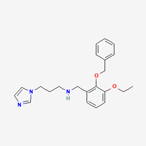 N-[2-(benzyloxy)-3-ethoxybenzyl]-3-(1H-imidazol-1-yl)propan-1-amine