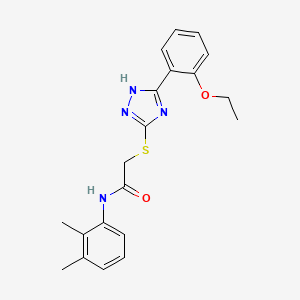 molecular formula C20H22N4O2S B12478920 N-(2,3-dimethylphenyl)-2-{[5-(2-ethoxyphenyl)-4H-1,2,4-triazol-3-yl]sulfanyl}acetamide 