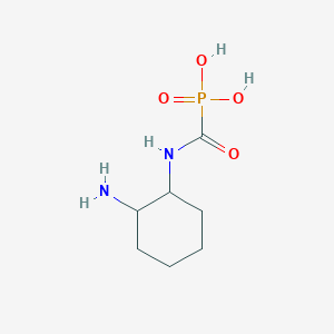 molecular formula C7H15N2O4P B1247901 2-Aminocyclohexylcarbamoylphosphonic acid 