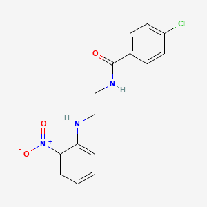 4-chloro-N-{2-[(2-nitrophenyl)amino]ethyl}benzamide