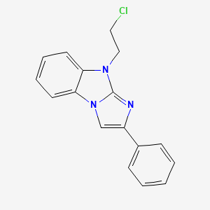 molecular formula C17H14ClN3 B12479026 9-(2-chloroethyl)-2-phenyl-9H-imidazo[1,2-a]benzimidazole 