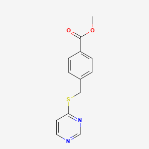 Methyl 4-[(pyrimidin-4-ylsulfanyl)methyl]benzoate