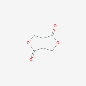 molecular formula C6H6O4 B12479041 1H,4H-Furo[3,4-c]furan-1,4-dione, tetrahydro- CAS No. 5653-81-6