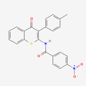 N-[3-(4-methylphenyl)-4-oxothiochromen-2-yl]-4-nitrobenzamide