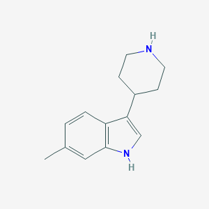 molecular formula C14H18N2 B124791 6-甲基-3-(哌啶-4-基)-1H-吲哚 CAS No. 149669-45-4