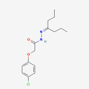 molecular formula C15H21ClN2O2 B12479102 2-(4-chlorophenoxy)-N'-(heptan-4-ylidene)acetohydrazide 