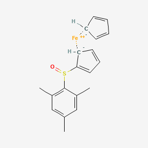 molecular formula C19H20FeOS B12479109 [(2,4,6-Trimethylphenyl)sulfinyl]ferrocene 