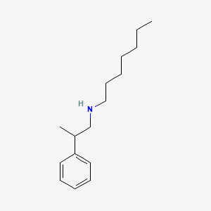 molecular formula C16H27N B12479139 N-(2-phenylpropyl)heptan-1-amine 