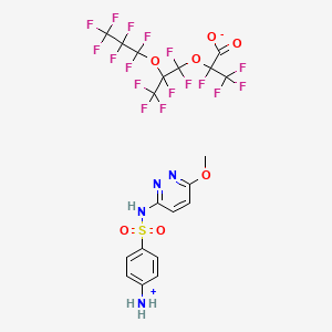 4-[(6-Methoxypyridazin-3-yl)sulfamoyl]anilinium 2,3,3,3-tetrafluoro-2-[1,1,2,3,3,3-hexafluoro-2-(heptafluoropropoxy)propoxy]propanoate