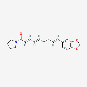molecular formula C20H23NO3 B1247915 1-[(2E,4E,8E)-9-(3,4-亚甲基二氧苯基)-2,4,8-壬三烯酰]吡咯烷 