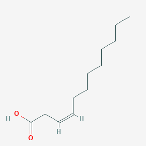 molecular formula C12H22O2 B1247916 (Z)-3-十二碳烯酸 