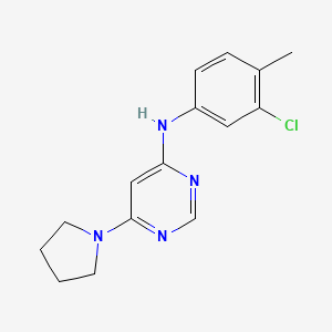 N-(3-chloro-4-methylphenyl)-6-(pyrrolidin-1-yl)pyrimidin-4-amine