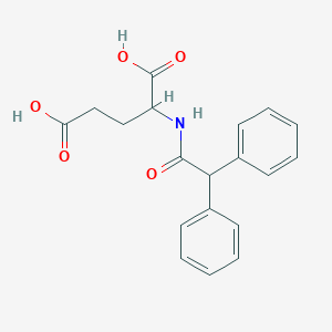 molecular formula C19H19NO5 B12479209 N-(diphenylacetyl)glutamic acid 